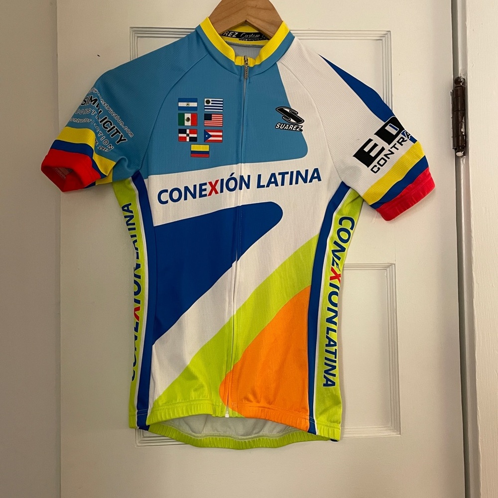 Suarez Blue and Yellow Cycling Jersey